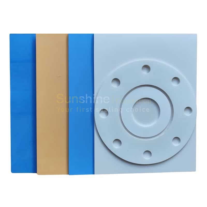 PTFE Sheet with Barium Sulfate Filler, silica filler